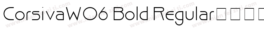 CorsivaW06 Bold Regular字体在线下载字体转换